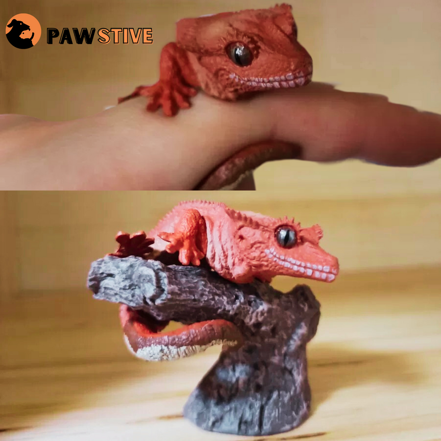 Bearded Lizard 3D Print Ring Toy | Lizard Decor